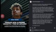Hammer Time Magazine's post on Charles Leclerc, which Callo Albanese liked - Source: @hammertimemagazine via Instagram